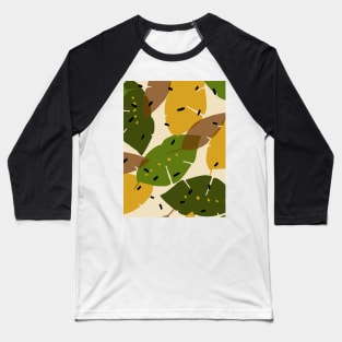 Abstract leaves Baseball T-Shirt